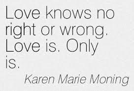 love right and wrong